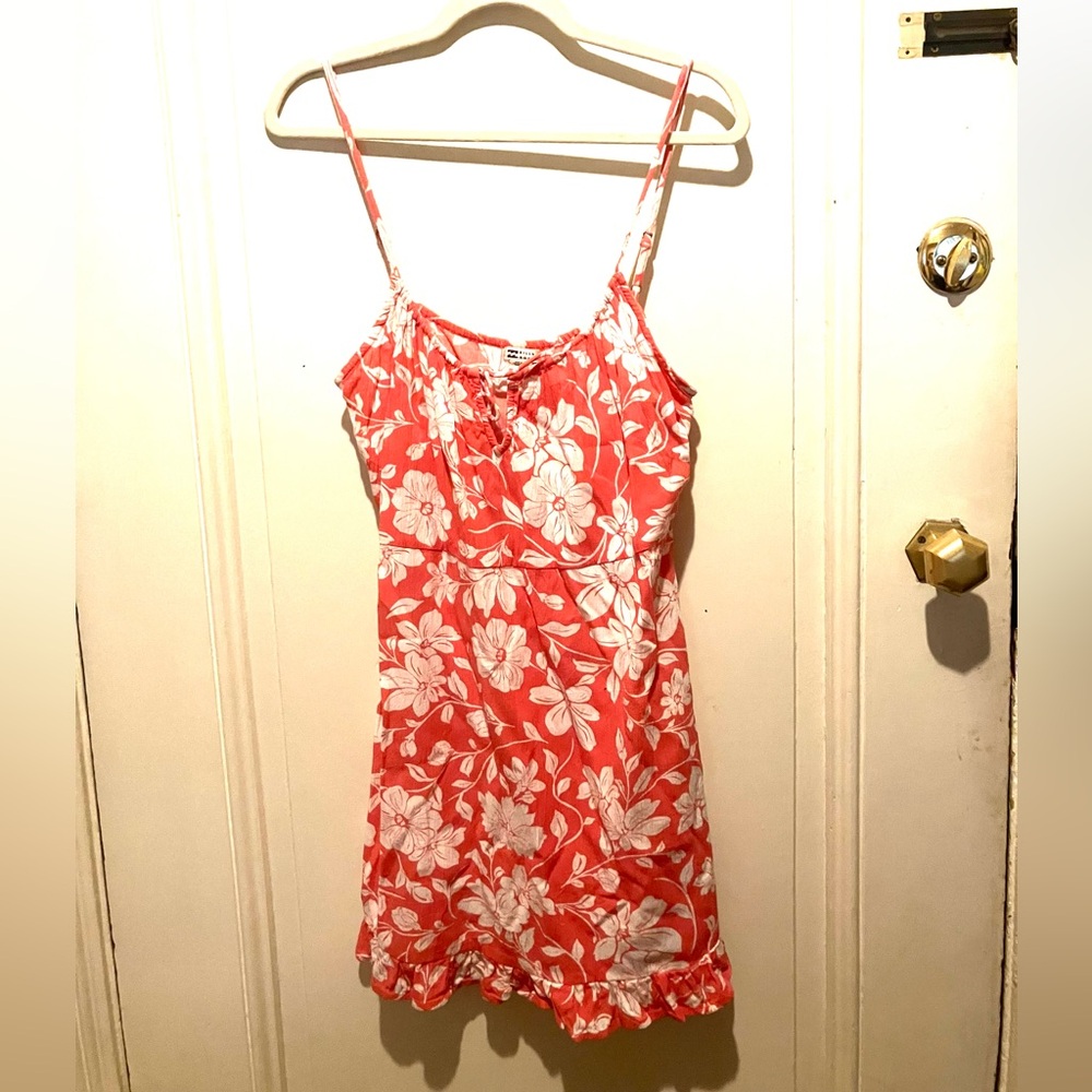 Billabong pink flower print dress - SZ XL